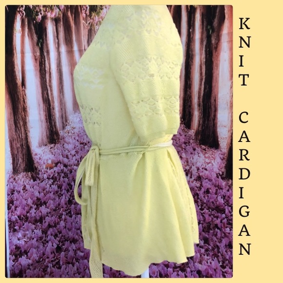 Anthropologie Knit & Knotted Cardigan MED - Picture 3 of 8